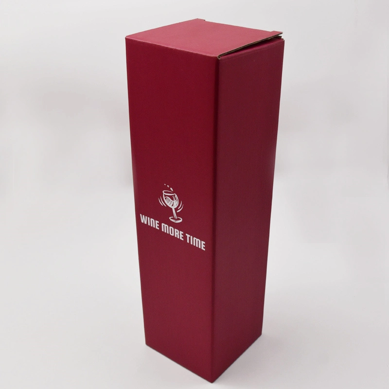 Corrugated Single Bottle Brandy Vodka Brandy Wine Box